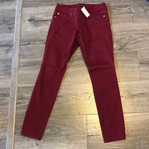 Express Denim - Express burgundy jean legging